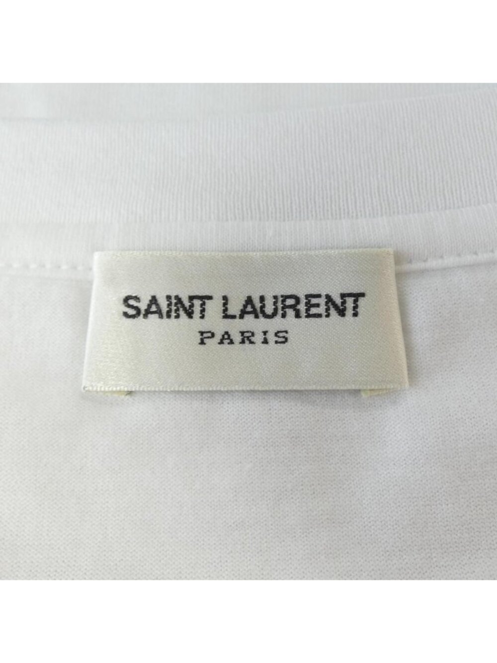 Saint Laurent T-Shirt White Translucency - Picture 4 of 6